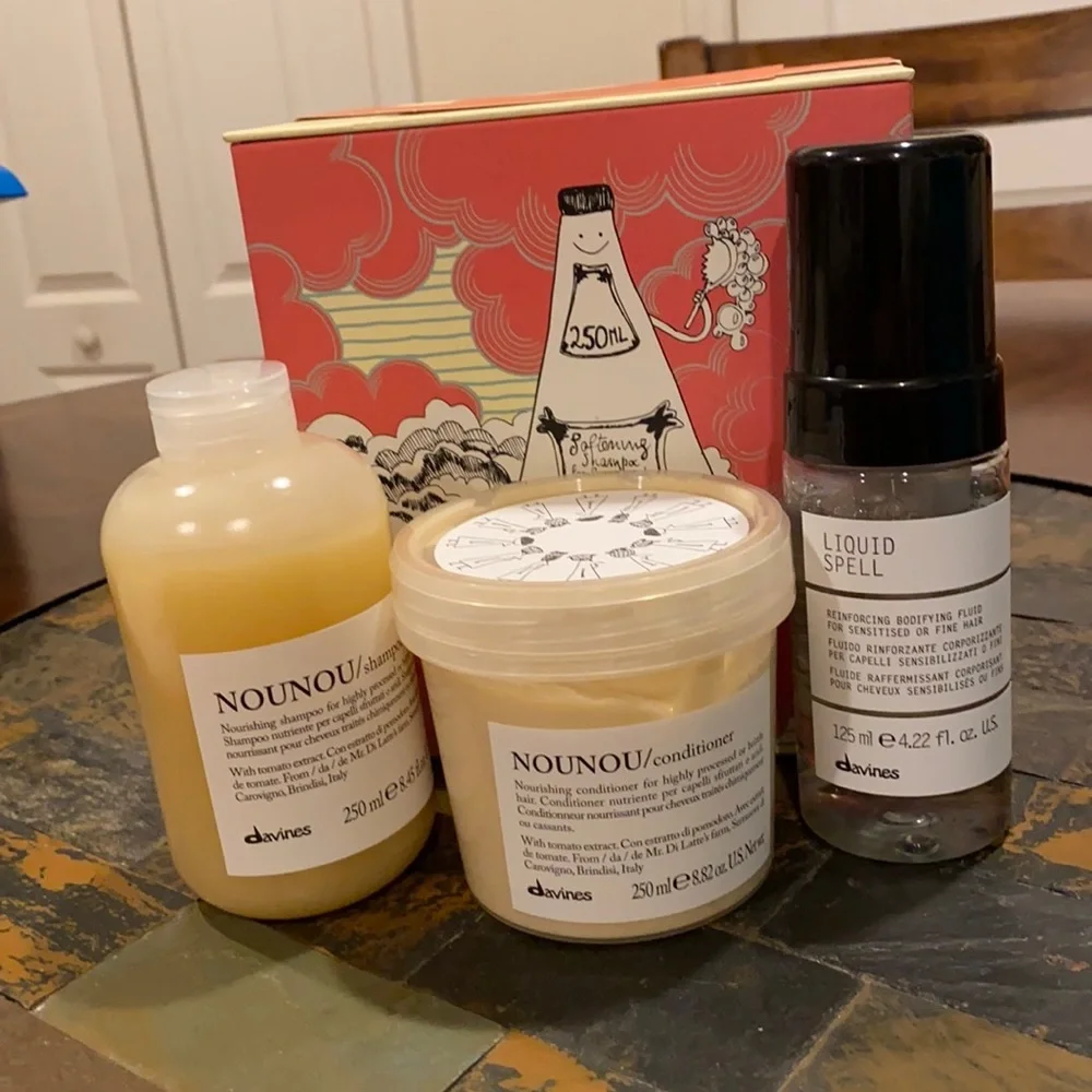 DAVINES SOFT CLIUD NOUNOU HOLIDAY SET Shampoo Conditioner Liquid Spell